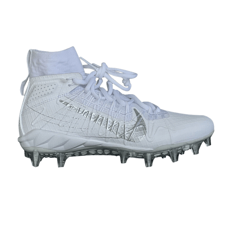 Nike Alpha Huarache 7 Elite LAX 'White Metallic Silver' — White Metallic Silver