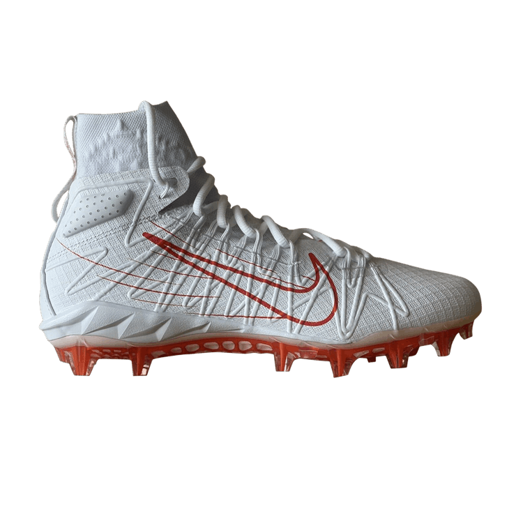 Nike Alpha Huarache 7 Elite LAX 'White Team Orange' — White/White/Team Orange