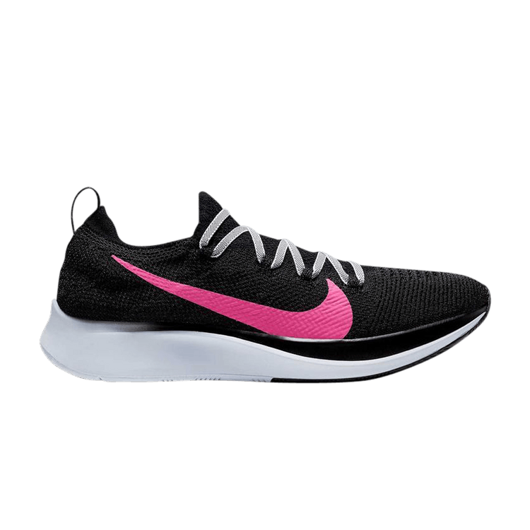 Nike Wmns Zoom Fly Flyknit 'Black Hyper Pink' — Black/Blue Tint-Hyper Pink