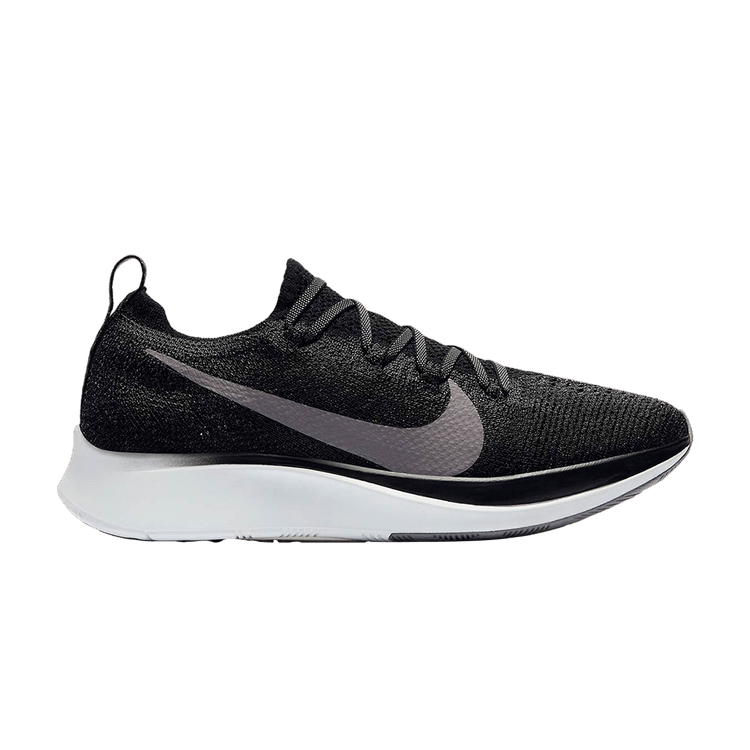 Nike Wmns Zoom Fly Flyknit 'Black' — Black/Gunsmoke-White