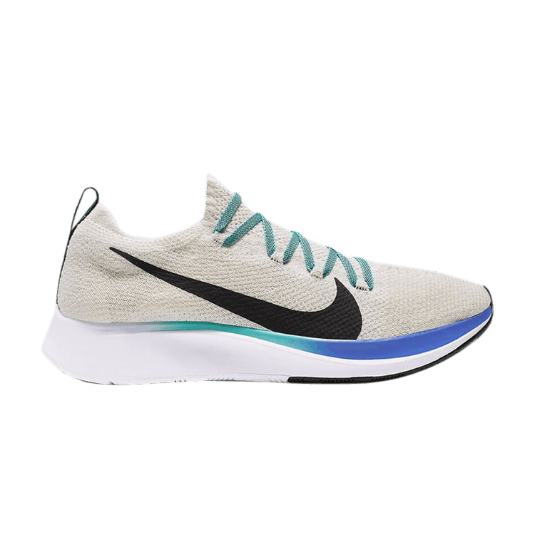 Nike Wmns Zoom Fly Flyknit 'Light Cream' — Light Cream/Hyper Jade-Sapphire-Black