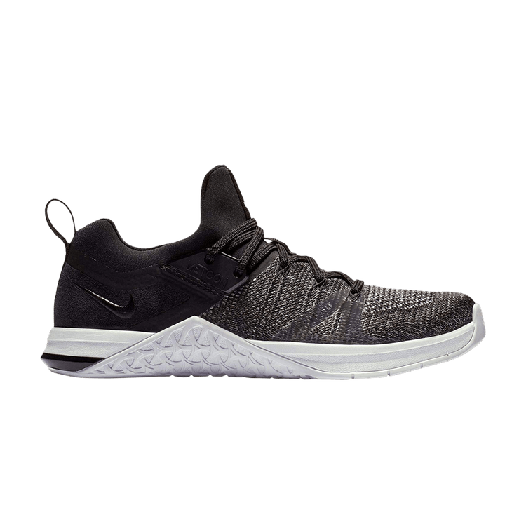 Nike Wmns Metcon 3 Flyknit 'Black' — Black/Matte Silver/White/Black