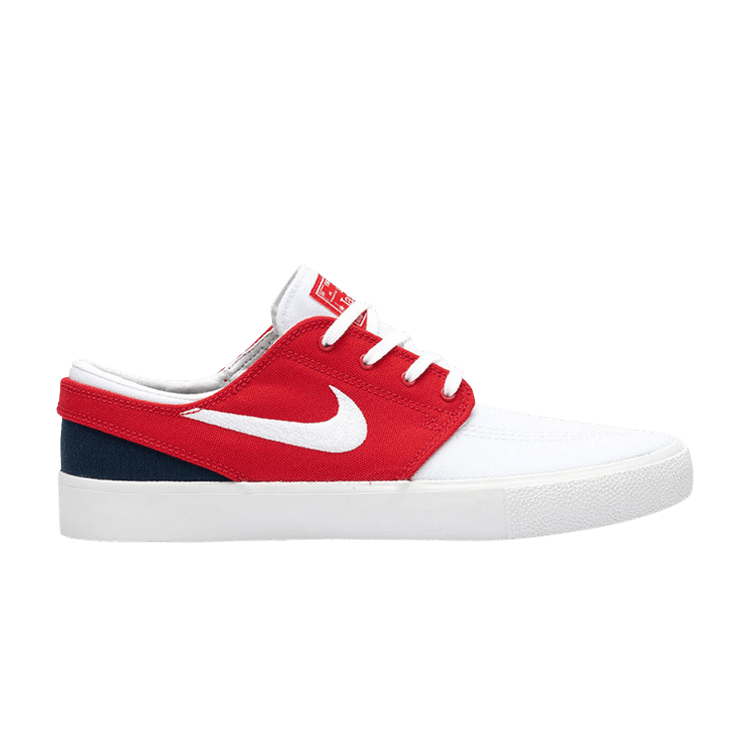 Nike Zoom Stefan Janoski Canvas RM SB 'White University Red' — White/White/University Red