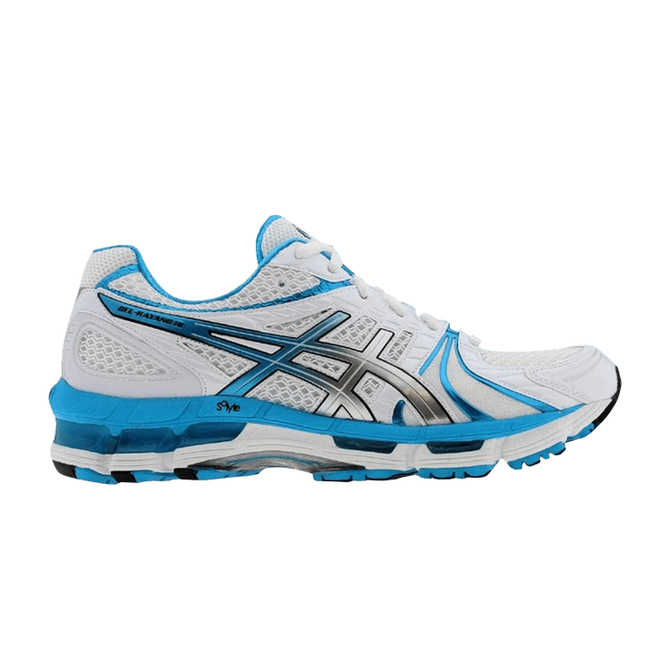 Asics Wmns Gel Kayano 18 — White / Island Blue / Black