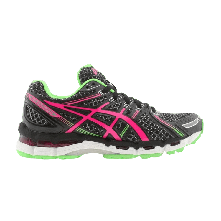 Asics Wmns Gel Kayano 19 — Black / Electric Pink / Apple