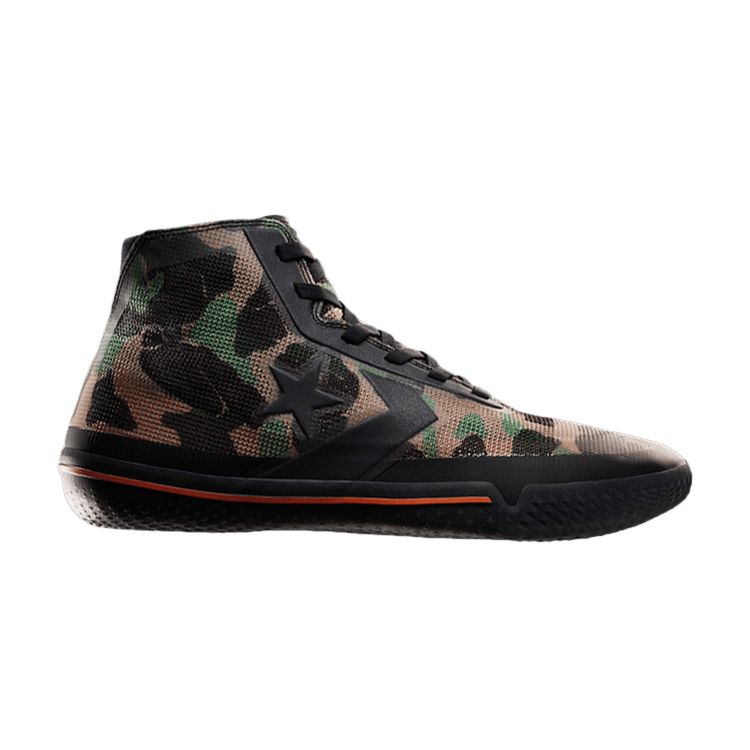 Converse All Star Pro BB 'Camouflage' — Black/Bold Mandarin/Black