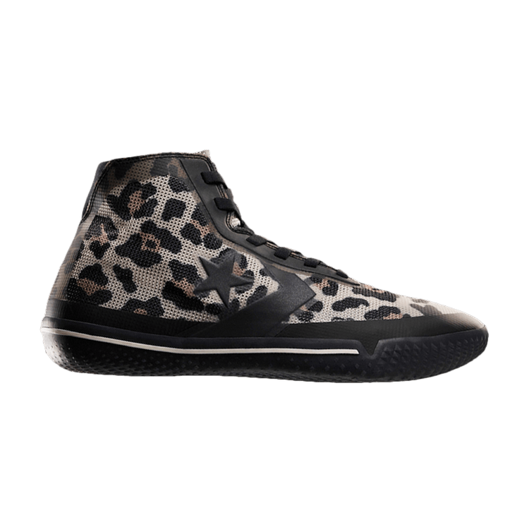 Converse All Star Pro BB 'Leopard' — Parchment/Black/Egret