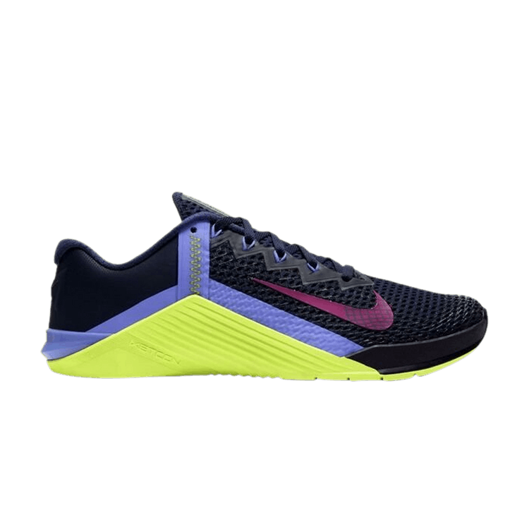 Nike Wmns Metcon 6 'Blackened Blue Cyber' — Blackened Blue/Red Plum/Cyber/Sapphire