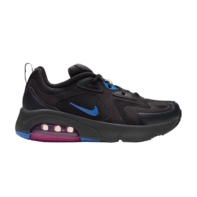 Nike Air Max 200 GS 'Black Racer Blue' — Black/Dark Smoke Grey/Active Fuchsia/Racer Blue