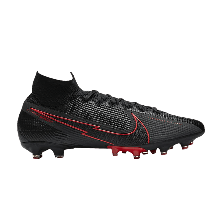 Nike Mercurial Superfly 7 Elite AG Pro 'Black Chile Red' — Black/Dark Smoke Grey/Chile Red