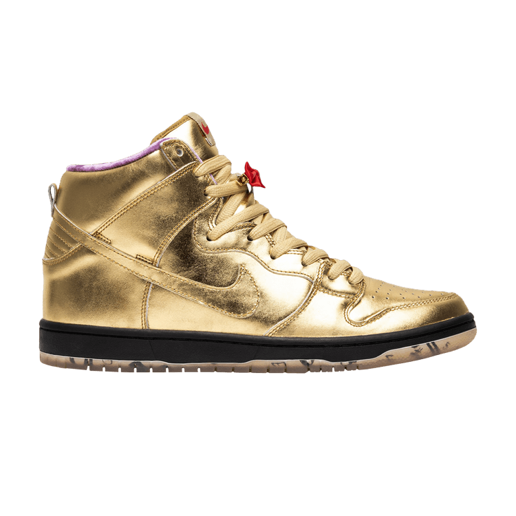 Humidity x Nike Dunk High SB 'Trumpet' Special Box — Metallic Gold/Metallic Gold/Black