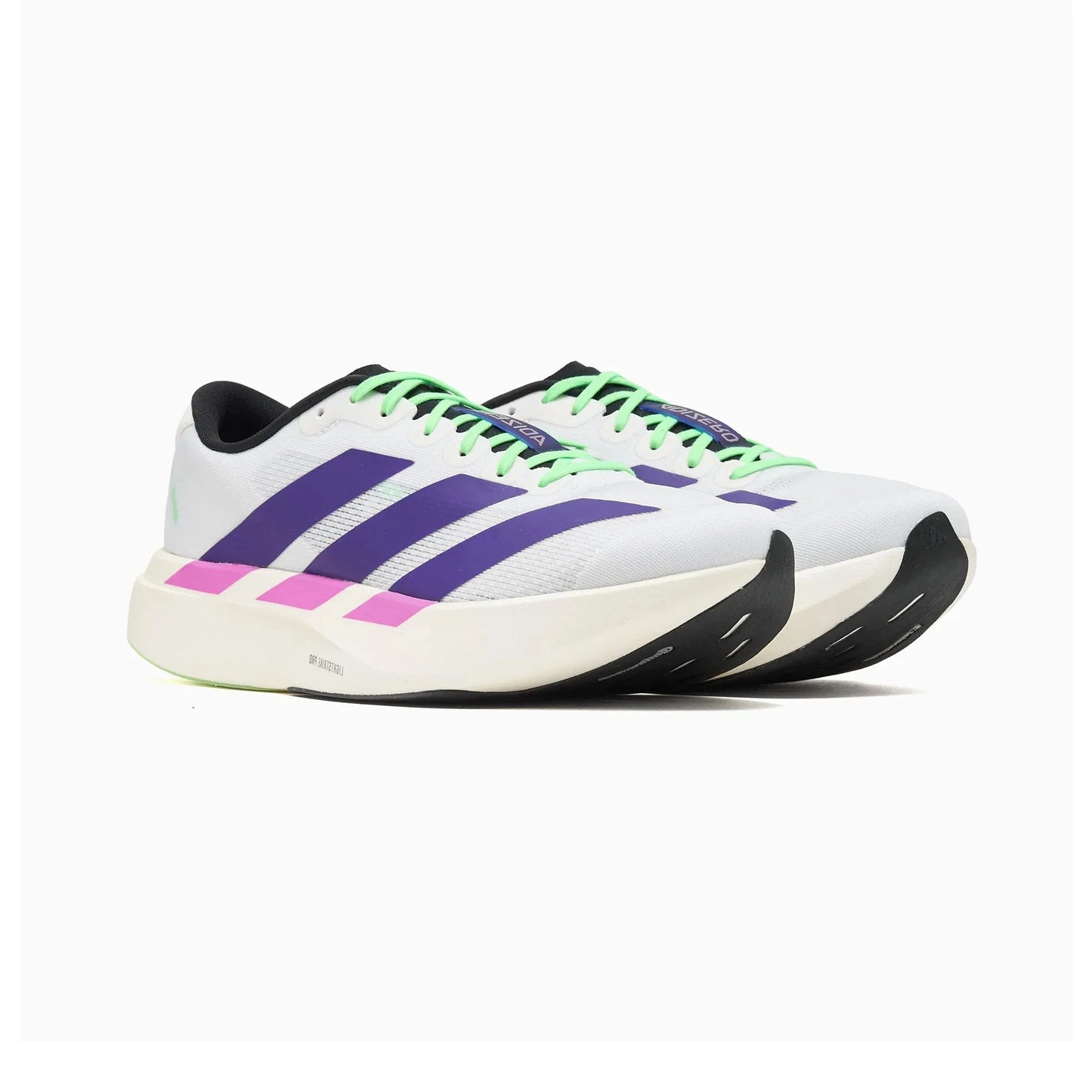 Adidas Adizero Evo SL 'White Collegiate Purple Lime Burst' (2025)