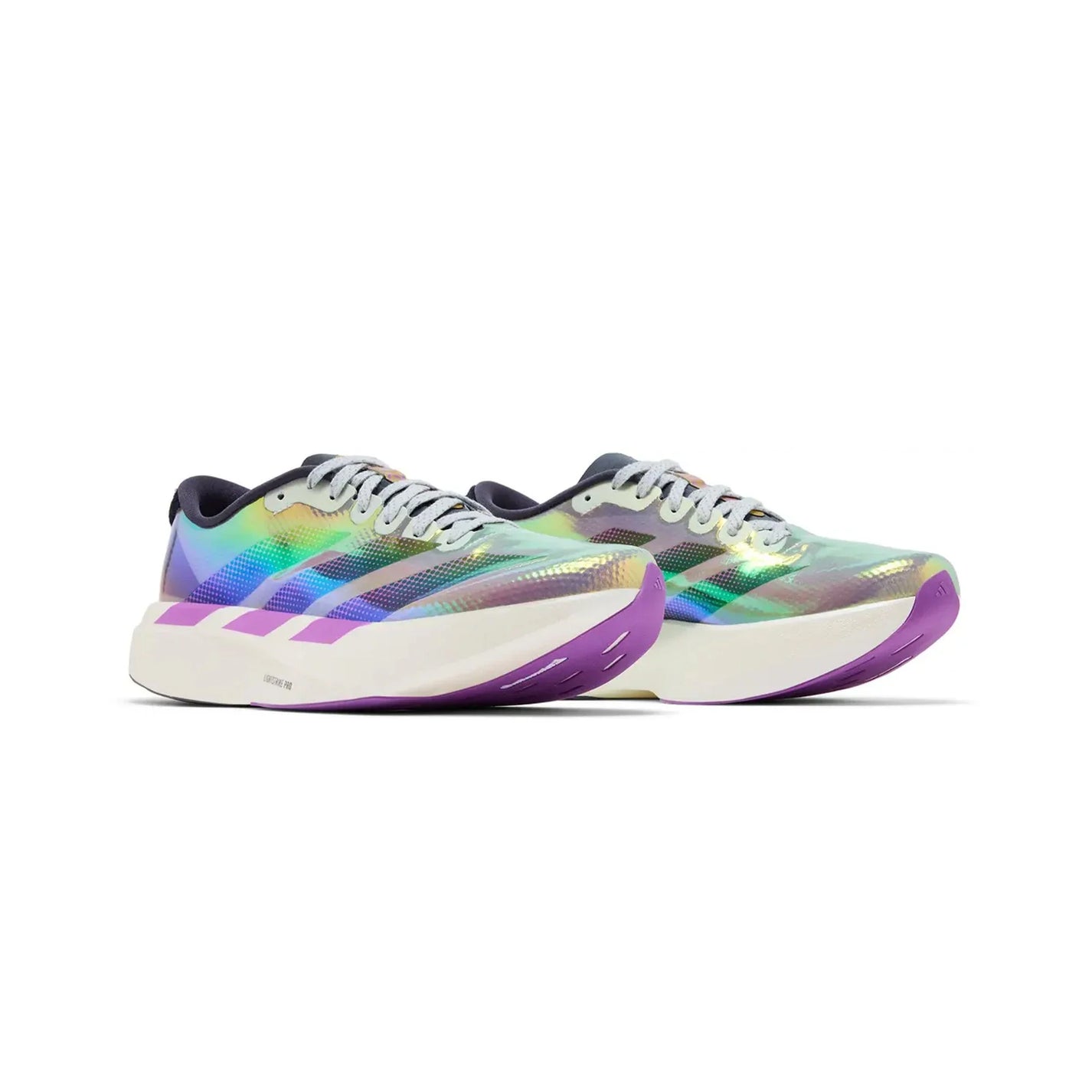 Adidas Adizero Evo SL Woven 'Clear Grey Purple Burst Aurora Onix' (2026)