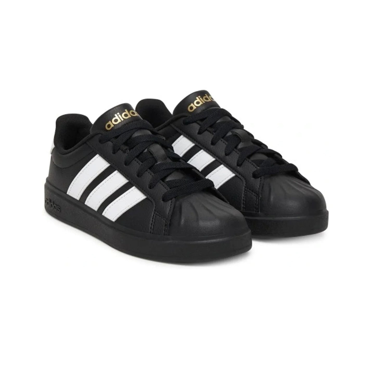Adidas Streettalk J 'Core Black Footwear White Gold Metallic' (2025)