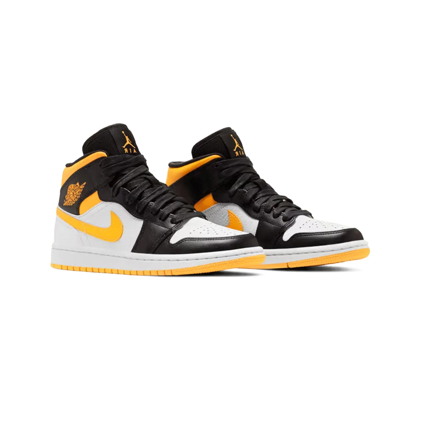 Air Jordan 1 Mid 'Laser Orange Black' Women's (2020)