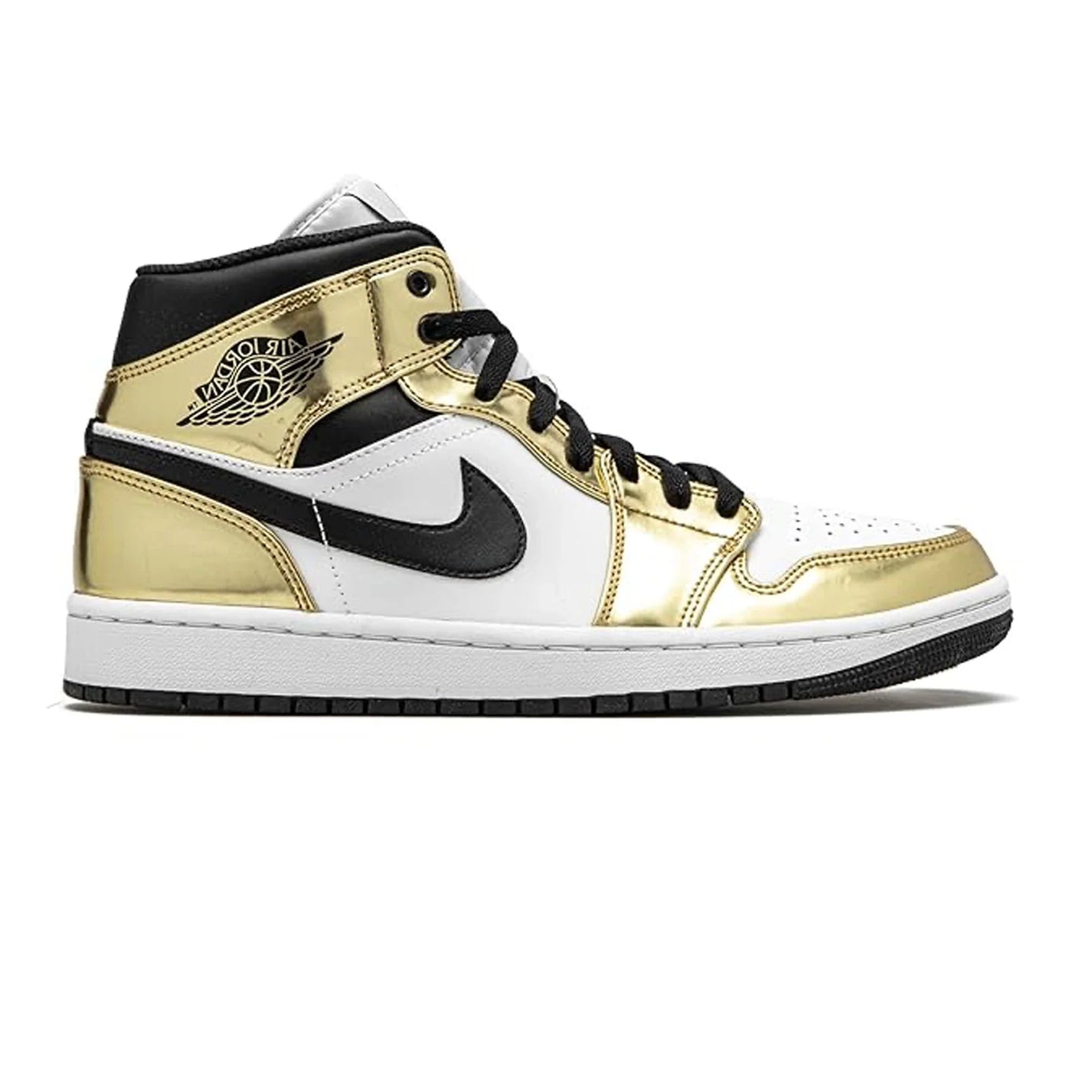 Air Jordan 1 Mid 'Metallic Gold Black White' (2020)