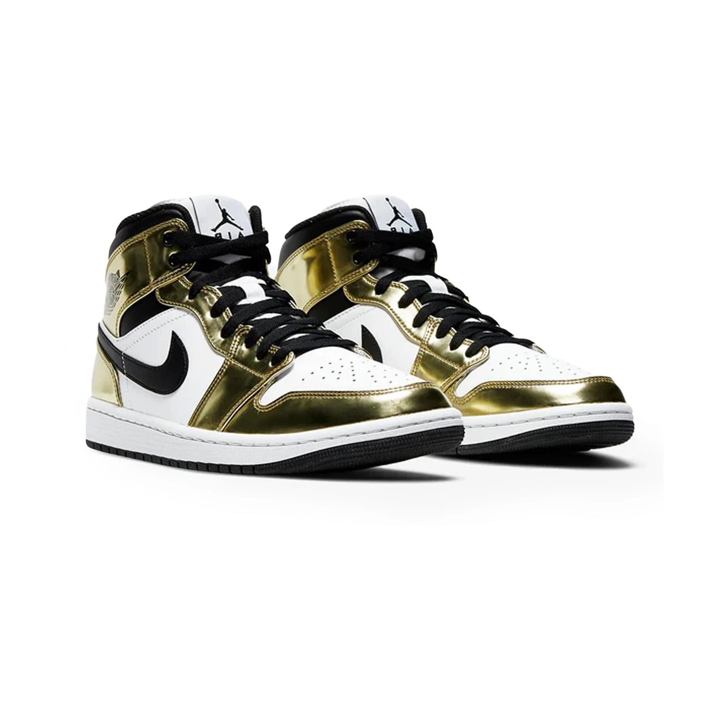 Air Jordan 1 Mid 'Metallic Gold Black White' (2020)