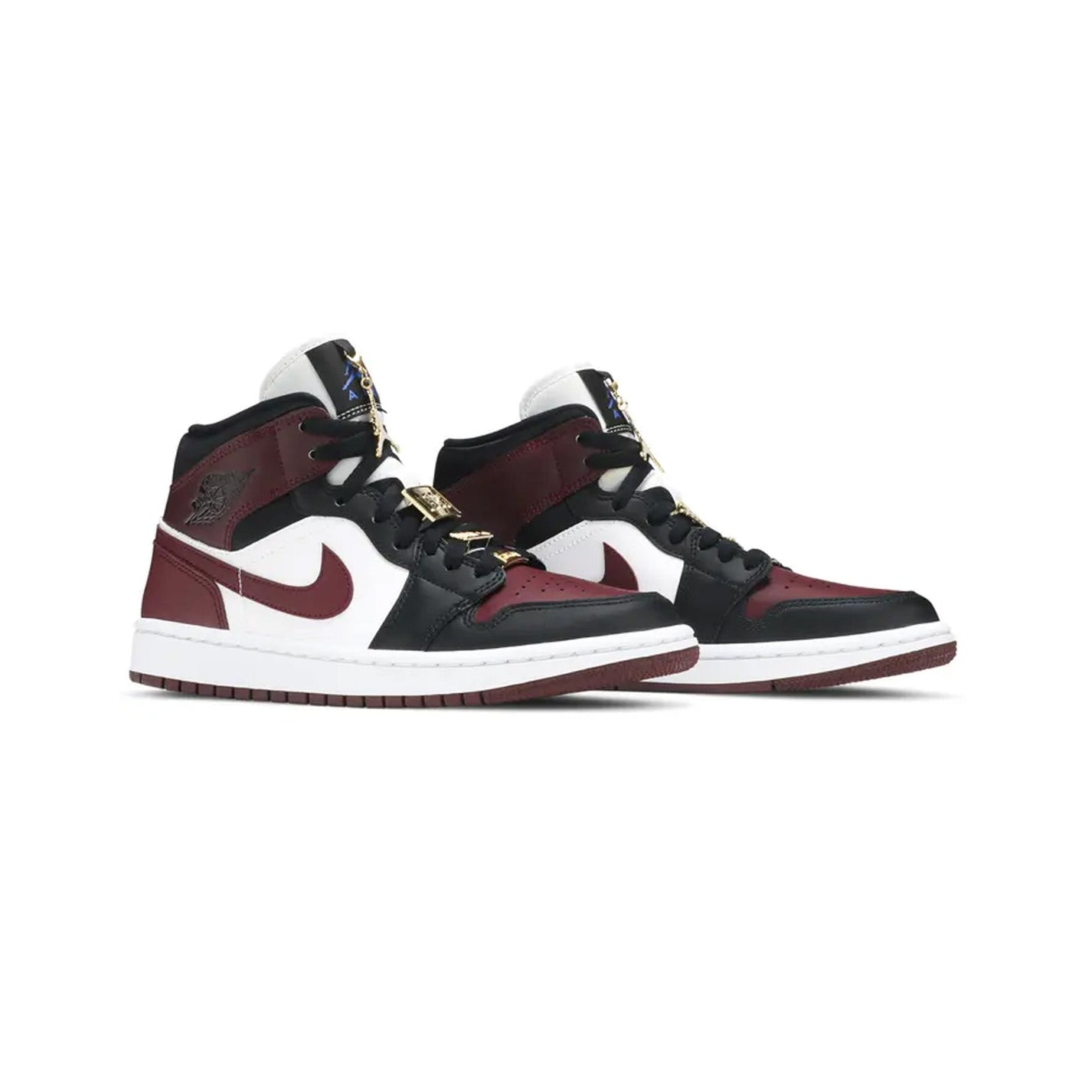 Air Jordan 1 Mid W Se Black Dark Beetroot