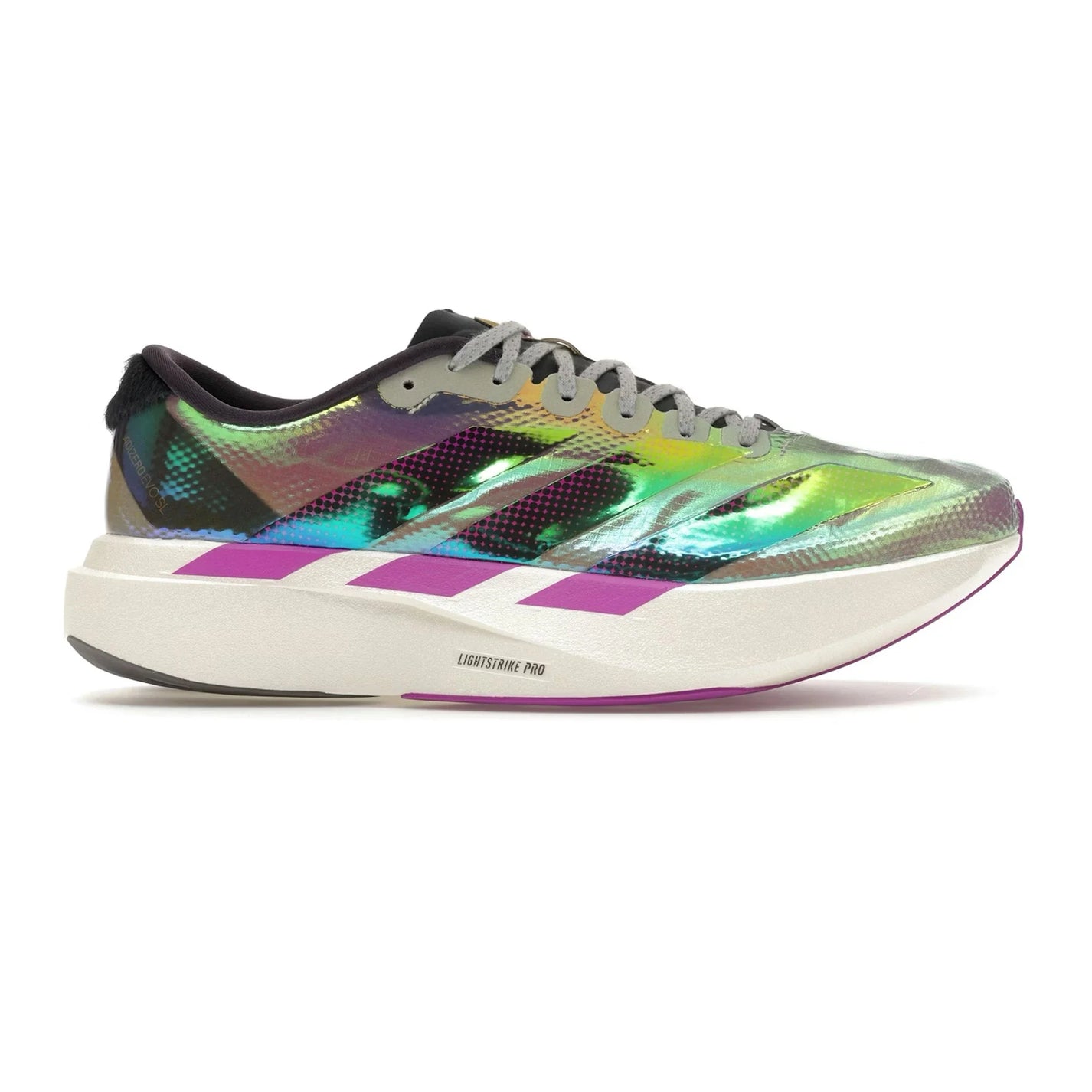 Adidas Adizero Evo SL Woven 'Clear Grey Purple Burst Aurora Onix' (2026)