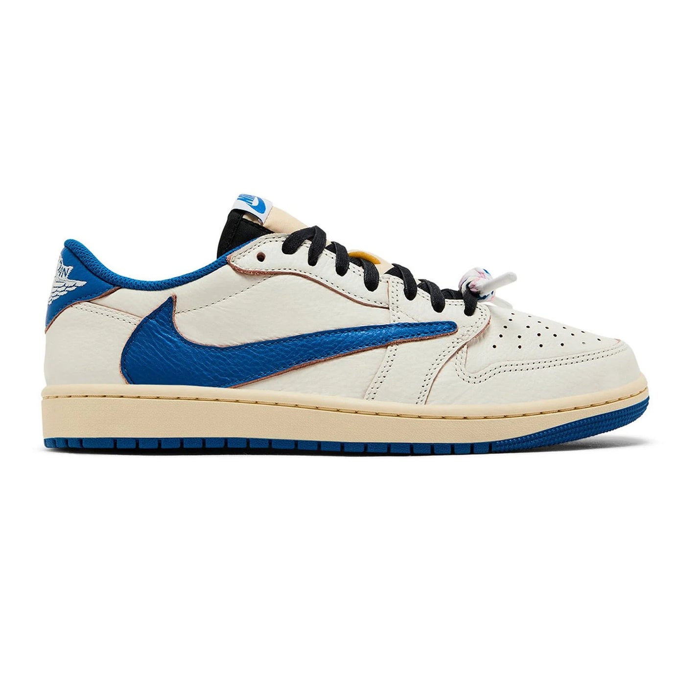 Air Jordan 1 Retro Low OG SP Fragment x Travis Scott 'Sail / Military Blue' (2025)