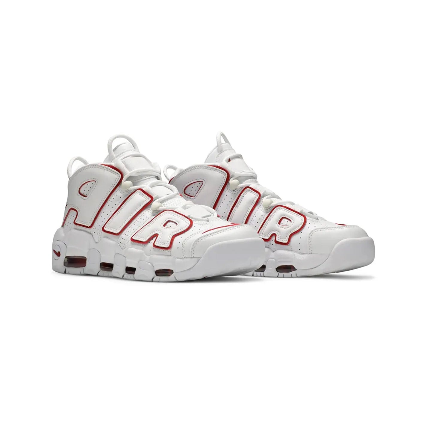 Nike Air More Uptempo 'White Varsity Red Outline' (2021)