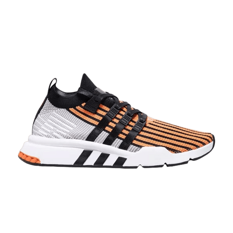 Adidas EQT Support Mid Primeknit — Orange/Black Braid