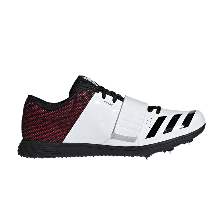 Adidas AdiZero Triple Jump 'White Shock Red' — Footwear White/Core Black/Shock Red