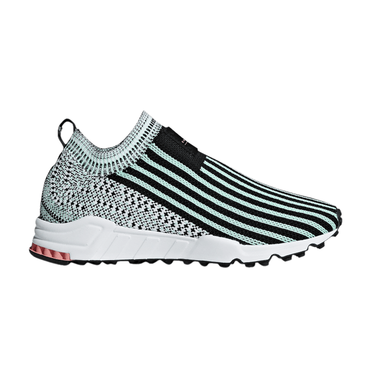 Adidas Wmns EQT Support Sock Primeknit 'Black Clear Mint' — Core Black/Clear Mint/Cloud White