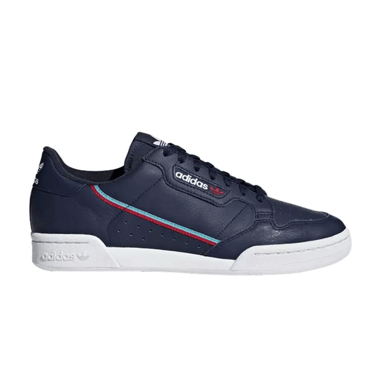 Adidas Continental 80 'Collegiate Navy' — Collegiate Navy/Scarlet/Hi-Res Aqua