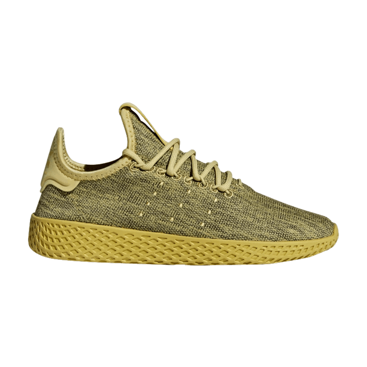 Pharrell x adidas Tennis Hu J 'Pyrite' — Pyrite/Pyrite/Chalk White