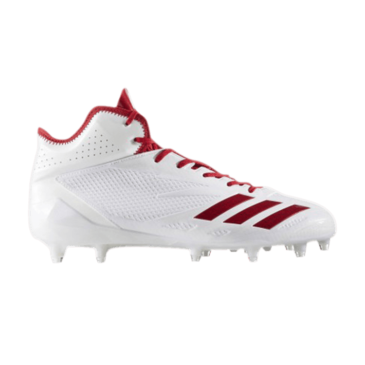 Adidas Adizero 5-Star 6.0 Mid 'White Red' — Footwear White/University Red/University Red