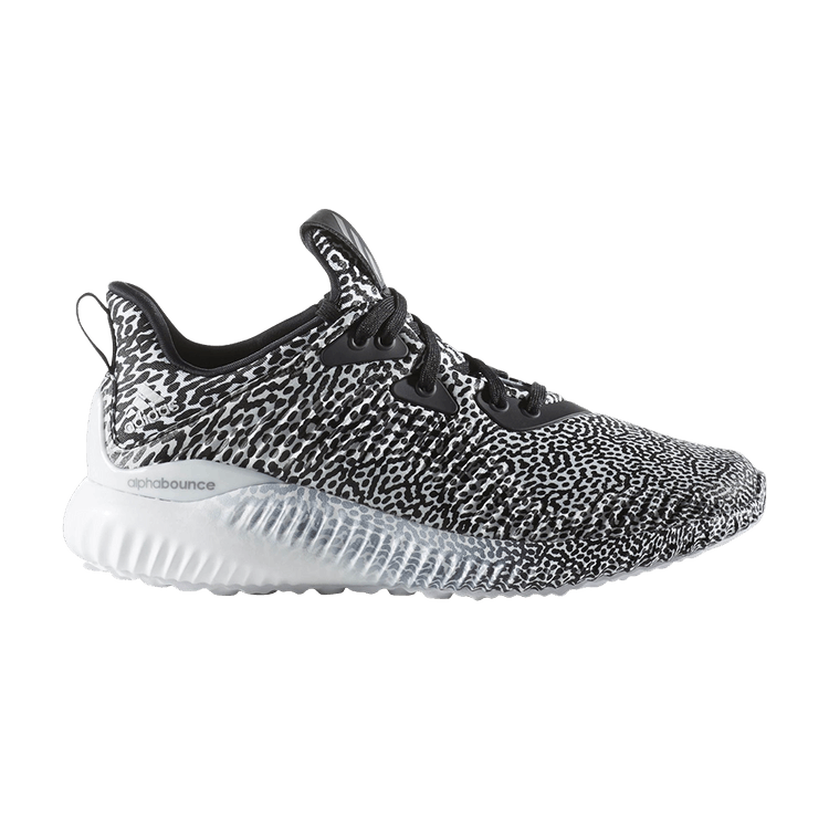 adidas Alphabounce J 'Core Black' — Core Black/Neo Iron/Running White