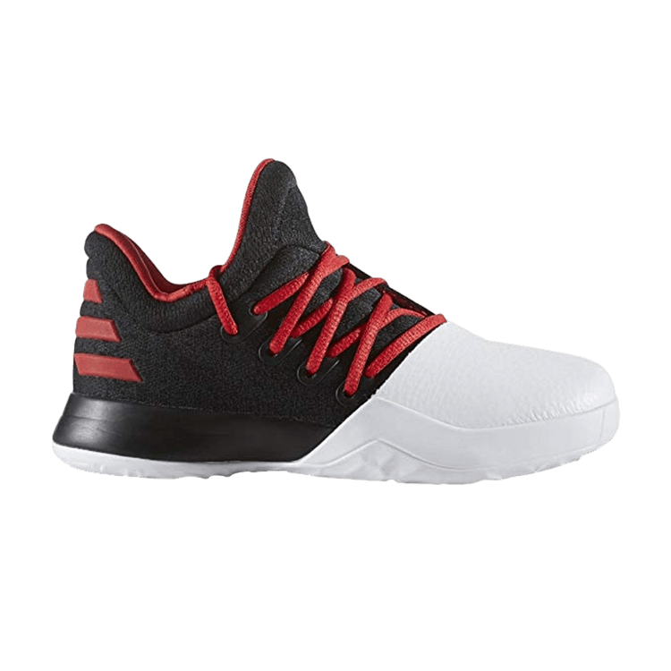 Adidas Harden Vol. 1 J 'Black Scarlet Red' — Black/Scarlet Red/White