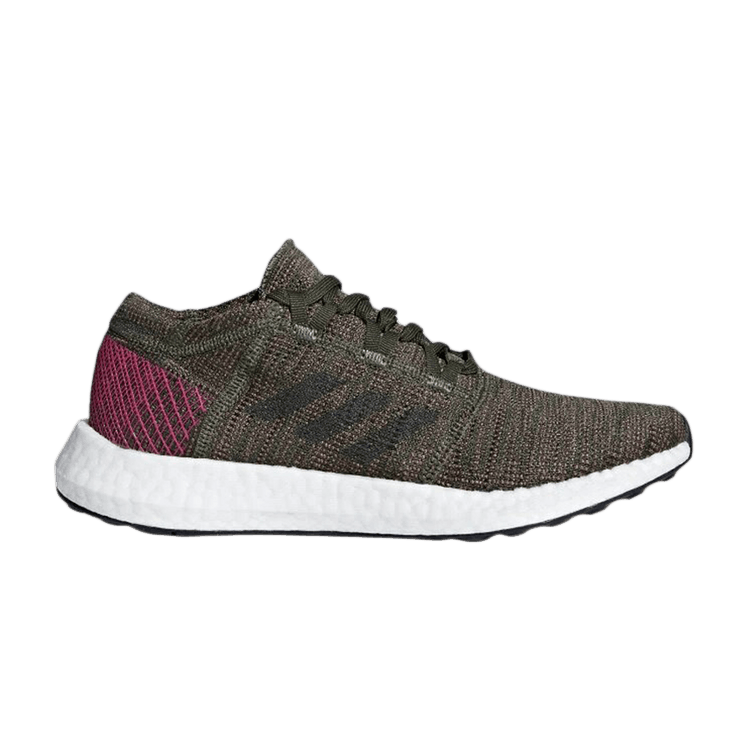 Adidas Wmns PureBoost Go 'Base Green Maroon' — Base Green/Night Cargo/Trace Maroon