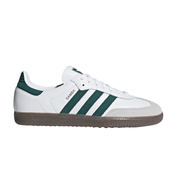 Adidas Samba OG 'White Collegiate Green' — Cloud White/Collegiate Green/Crystal White