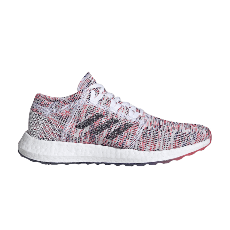Adidas Wmns PureBoost Go 'Shock Red' — Cloud White/Legend Ink/Shock Red