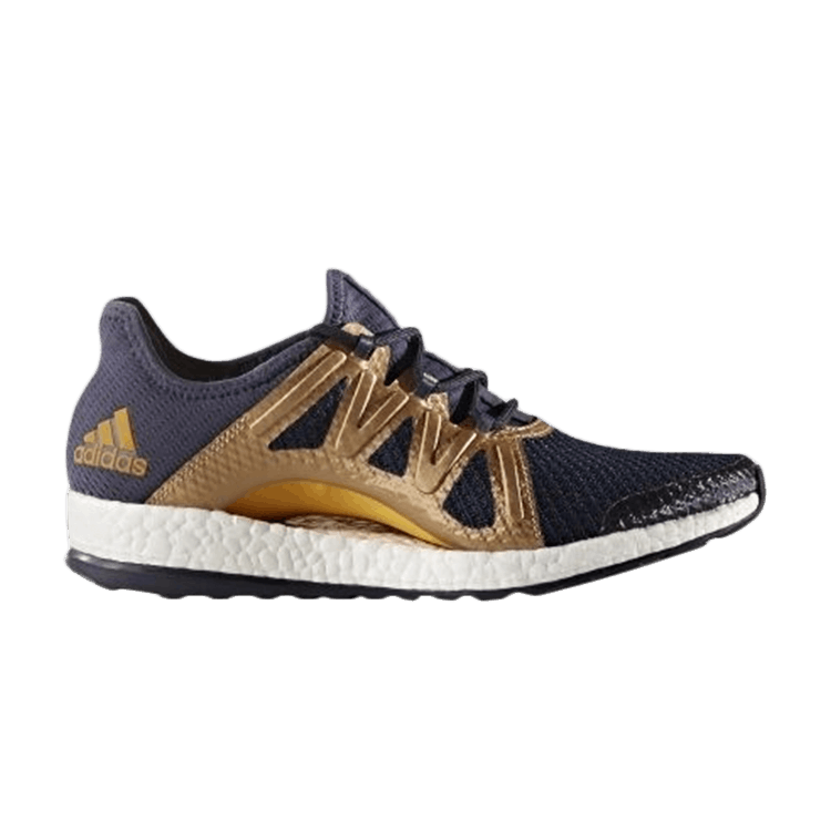 Adidas Wmns Pureboost Xpose 'Gold Cage' — Trace Blue/Tactile Gold/Legend Ink