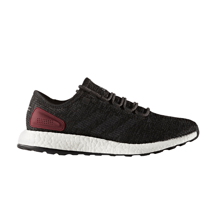 Adidas PureBoost 'Black' — Black/Black/Burgundy