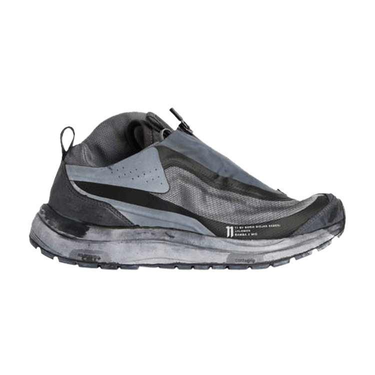 11 By Boris Bidjan Saberi x Salomon Bamba 2 Mid 'Black Dye' — Black Dye