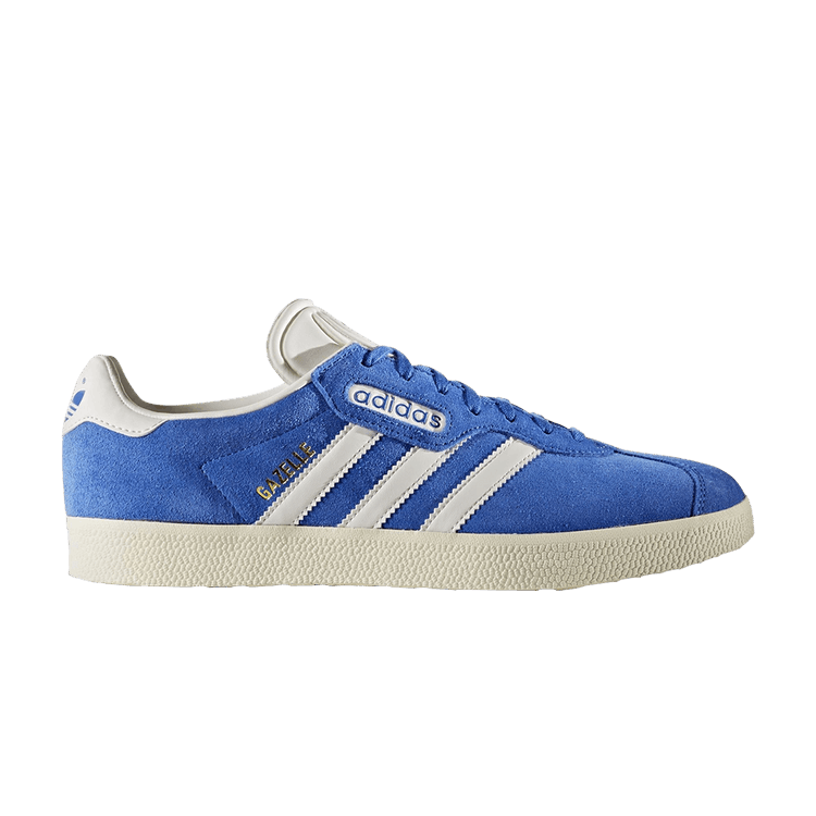 Adidas Gazelle Super — Blue/Vintage White/Gold Metallic