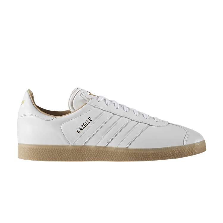 Adidas Gazelle — Footwear White/Footwear White/Gold Metallic