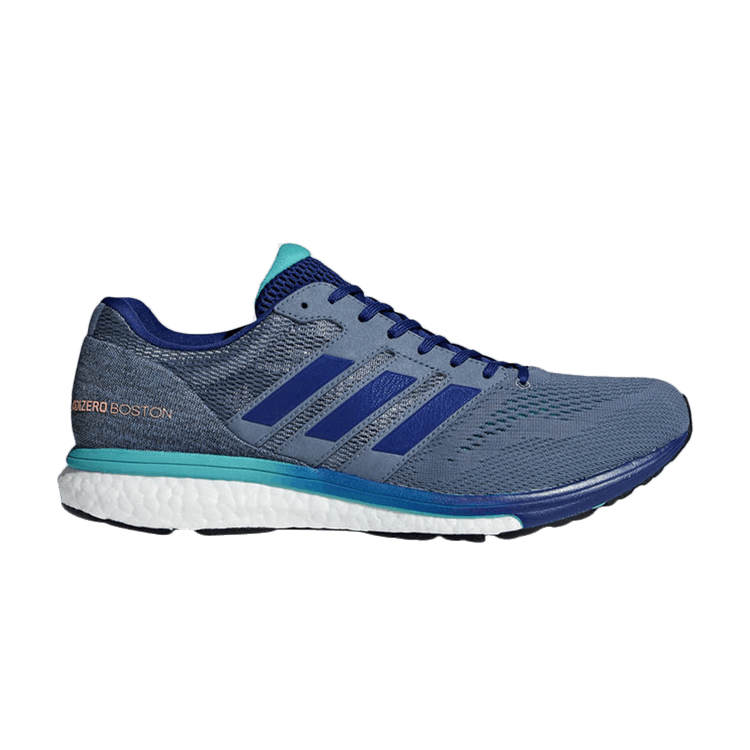 Adidas Adizero Boston 7 'Raw Steel' Sample — Raw Steel/Mystery Ink/Hi-Res Aqua