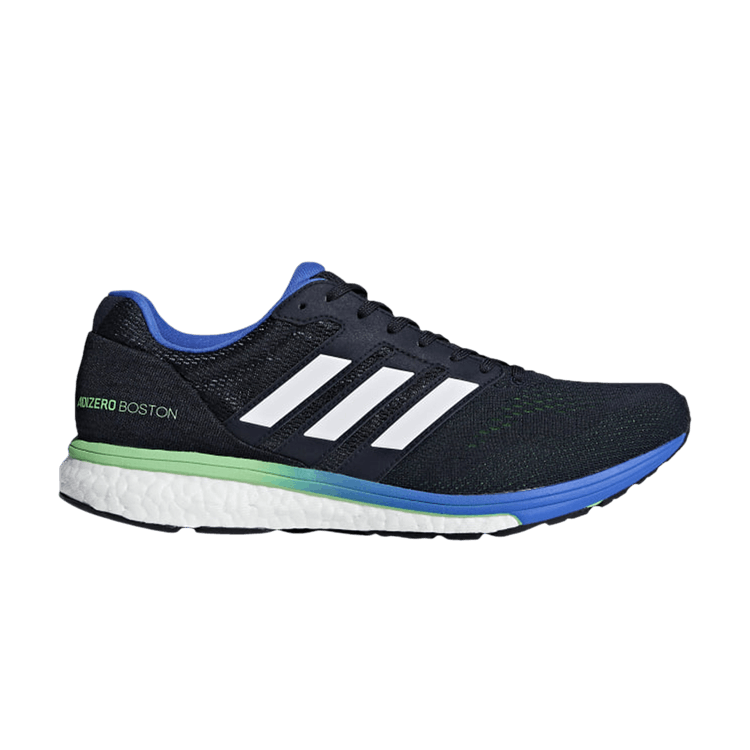 Adidas Adizero Boston 7 'Legend Ink Lime' — Legend Ink/Shock Lime/Hi-Res Blue
