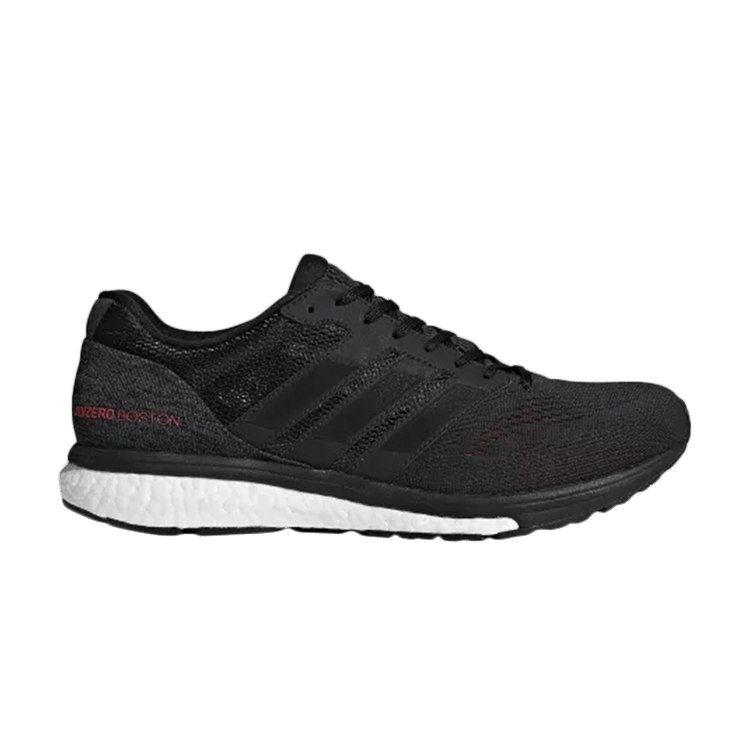 Adidas Adizero Boston 7 'Core Black' — Carbon/Core Black/Hi-Res Red