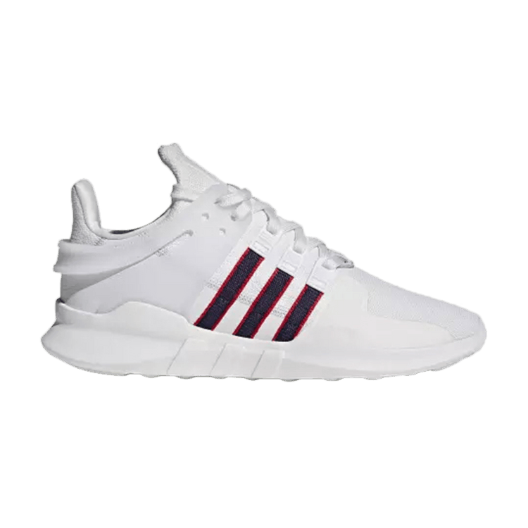 Adidas EQT Support ADV 'White Navy Scarlet' — Crystal White/Collegiate Navy/Scarlet