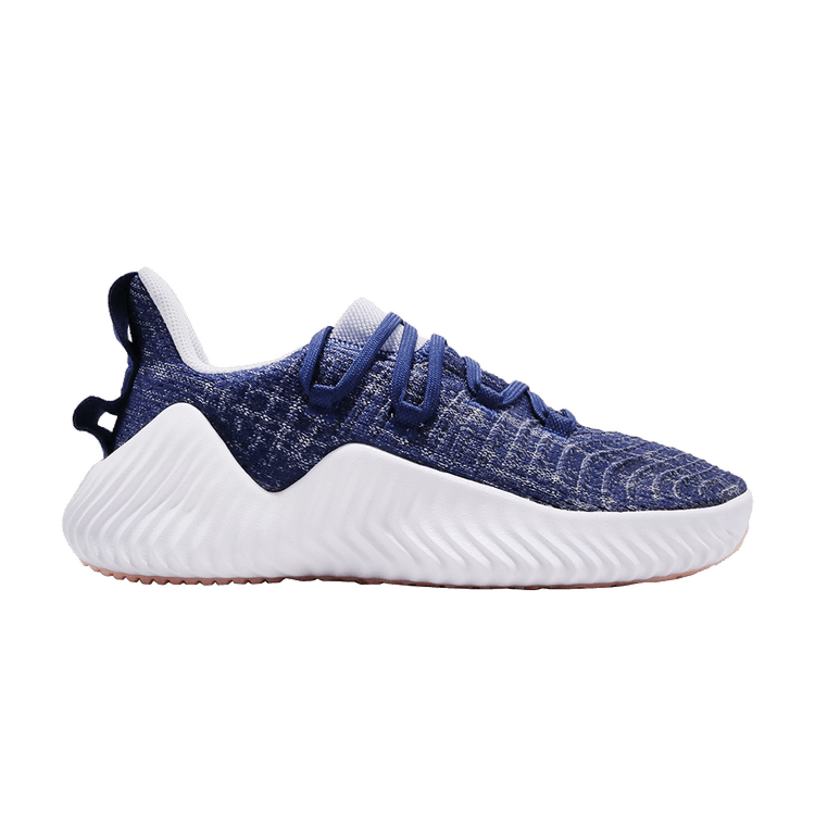 Adidas Wmns Alphabounce Trainer 'Aero Blue' — Dark Blue/Aero Blue/Clear Orange