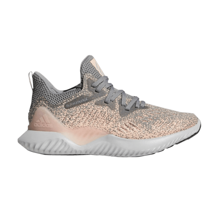 Adidas Alphabounce Beyond J 'Grey Real Magenta' — Grey/Grey/Real Magenta