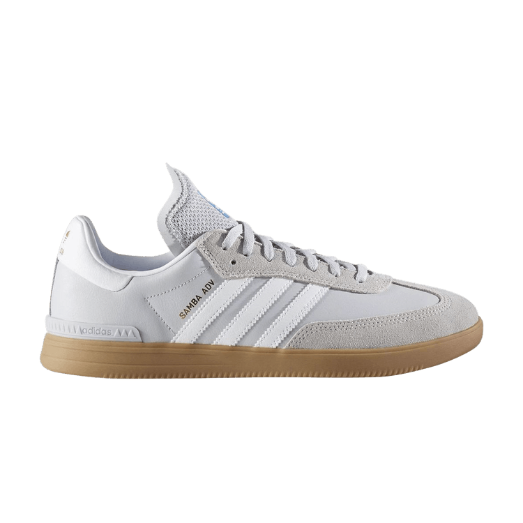 Adidas Samba ADV 'Light Solid Grey' — Light Solid Grey/White/Blue Bird