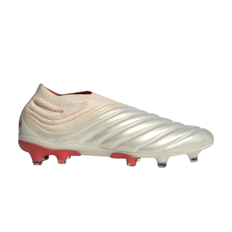 Adidas Copa 19+ FG 'Solar White' — Off White/Solar Red/Off White