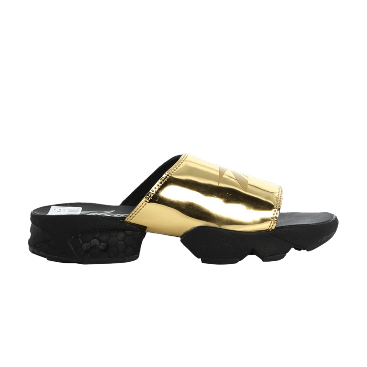 Reebok Wmns InstaPump Fury Slide 'Magic Hour Pack - Gold Metallic' — Gold Metallic/Black/White